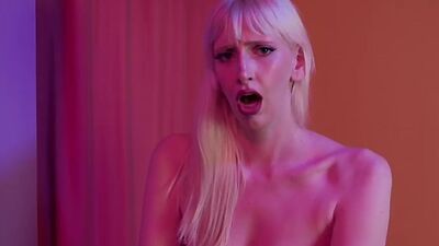 Amateur femdom babe squeezes BF balls n strapon pegs him