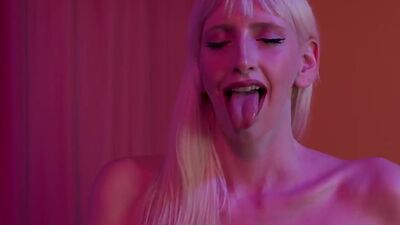 Amateur femdom babe squeezes BF balls n strapon pegs him