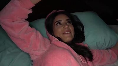 Sneaky Stepmom Cheats With Me in Onesie Tia Cyrus