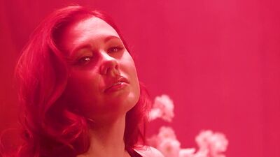 Glamorous big boobed redhead MILF Maitland Ward stripping on the piano