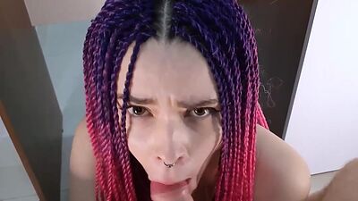 AMATEUR Stepsister SUcKED MY COCK AND GET CUM IN MOUTH