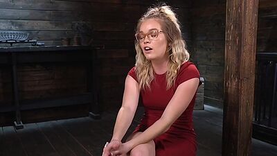 Predicament bondage BDSM babe pussytoyed by CMNF master