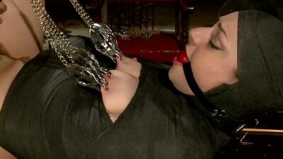 Lesbian whipped and anal fucked