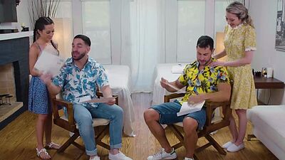 Stepdaughters gets horny seeing their stepdads big cocks