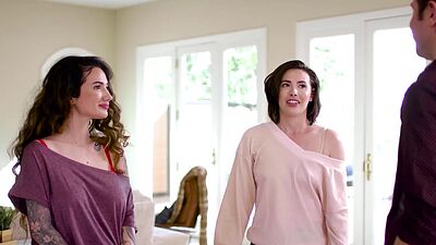 Big tits Arabelle Raphael loves dick but she enjoyed and babes wet pussy