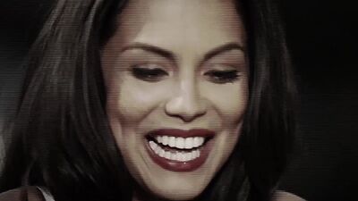 Amazing posing and hot striptease action with sexy babe Raquel Pomplun