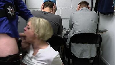 Officer having a great deal from the boys mom Dee Williams