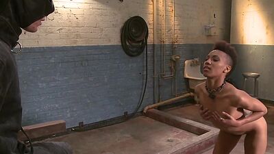 Ebony licked and fucked by gimp