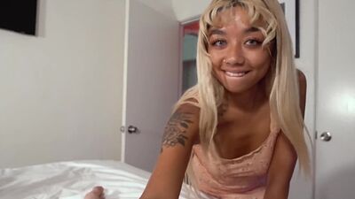 Gia Dibella enjoying her stepbrothers huge man meat