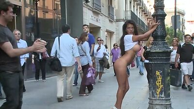 Super hot Euro slave walked naked