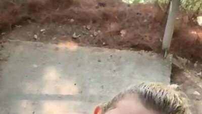 My first Public Blowjob almost Caught with Cum on my Face Eva Elfie