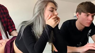Fucking a cuckold girl to cum on her horny face Eva Elfie p2