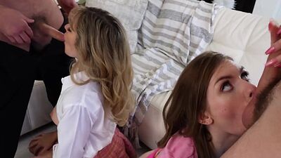 Stepdads swaps stepdaughters taking care of all their urges