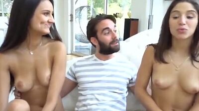Multiple Oozing Cum Swapping 3some Creampies with Lucky Girls