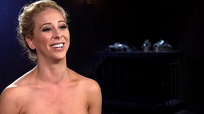 BDSM submissive busty PS MILF feet tormented by CMNF master