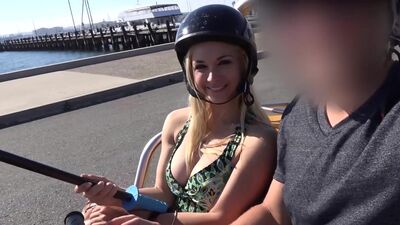 MILF Sarah Vandella shows off her tits and bends over to take it hard