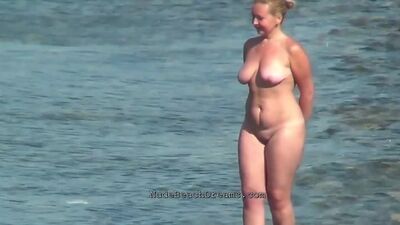 Mix of beach group sex and candid camera videos