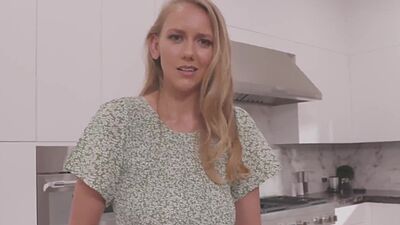 Stepsister mastrubating while watching their mom suck off stepbro