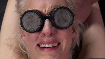 Blindfolded BDSM hairypussy GF bodytormented and pussytoyed