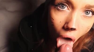 Blowjob Outdoors in Winter I Warm his Co