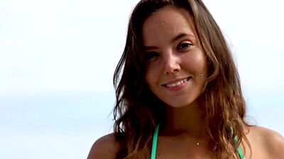 Big tits petite teen Gloria Sol showing her amazing curvy natural body