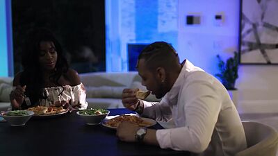 Nicole Kitt making things steamy with her husband