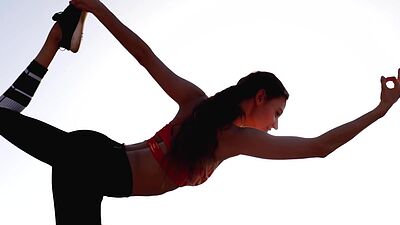 Big natural tits teen model posing naked after passion striptease action