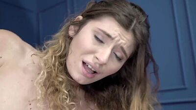 Old perv bangs smallboobs BJ teen on the couch after oral