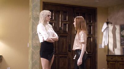 Hot intense lesbian sex with Madi Collins and Kenna James