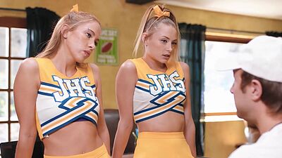 Teens wanted to be a cheerleaders but they became a teachers hot sluts