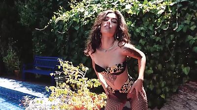 Gorgeous tattooed teen posed in hot lingerie and showed her stunning body