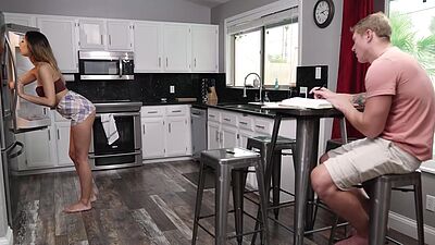 Asian teen stepsister Kimora Quin fucked hard by her new stepbrother