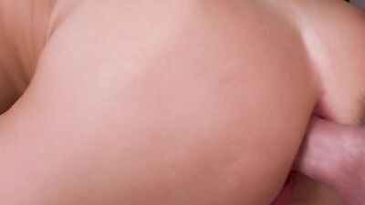 Stepdaughter teen Khloe Kapri lets dad fuck her anal to save his marriage