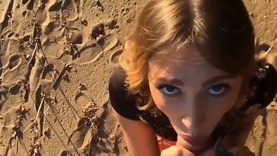 Outdoor Blowjob and Cum in Mouth Sweet T