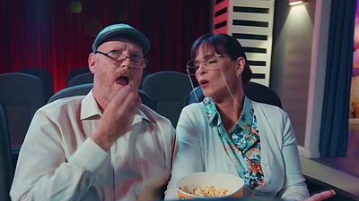 Two teens caught by older couple having sex in cinema