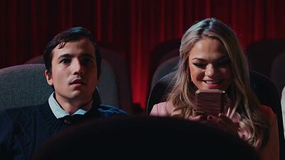 Two teens caught by older couple having sex in cinema