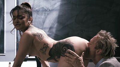 Eager big ass teen student Vanessa Vega fucks teacher in the classroom