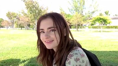 Risky fuck in the public park with a hot stranger