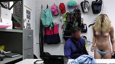 Chanel Camryn gets caught shoplifting by officer Justin