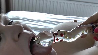 Lesbian grandma fingering and licking