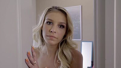 You are proud owner of big dick stepbro and teen decided to use his cock