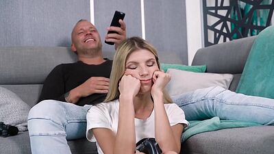 Petite Gina Gerson Plays Thomas's Long Stick