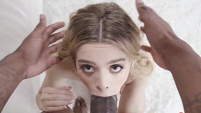 Molly Little's oozing pussy mashed and obliterated by HUGE 12-inch cock