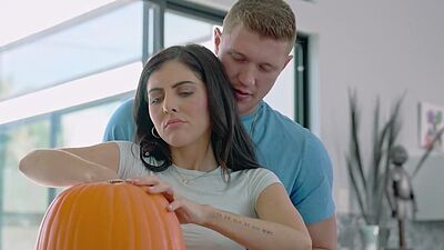 Stepbro please fuck Lily Larimar and hot teen Theodora Day tight pumpkins