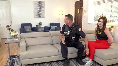 Alex and Mackenzie Handcuffed and Fucked by Cops