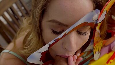 Stepbro won the game and fucked horny teen stepsis Lilly Ford as a reward