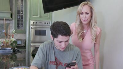 Brandi Love tricks her step-son into fucking her on a dating app