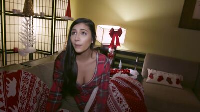 Gianna Dior tricked into fucking her step-dad who dressed as Santa!