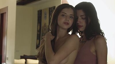 Ukrainian model babes Kay Jay and Oksana Oksi lesbian softcore porn video