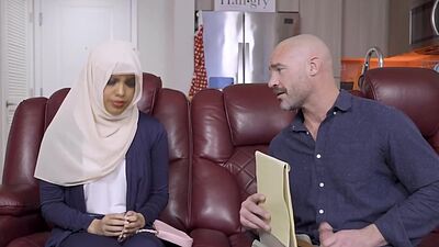 Maya bounce up and down nicely on Charles' huge cock